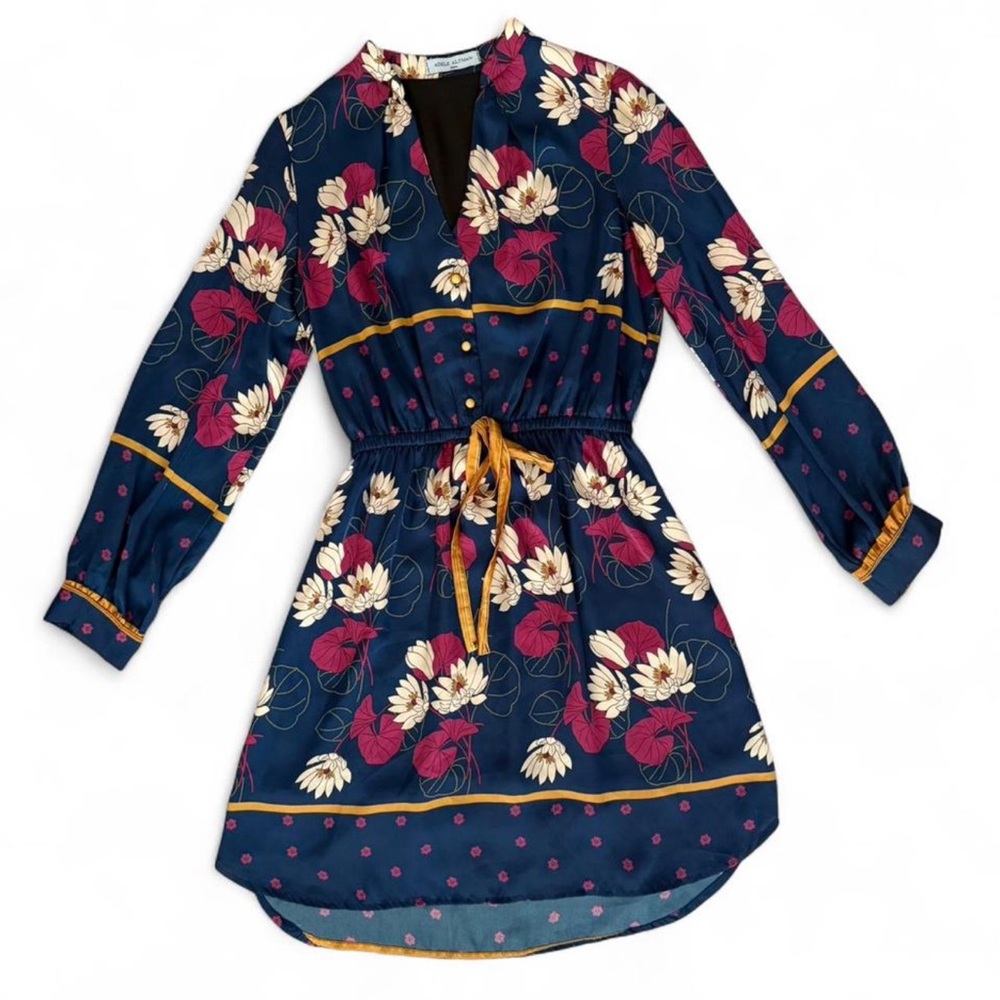 Adele Altman Floral Silk Mini Dress